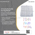 My Store Silicon Mould 10 Cavity Butterfly Earring Mould