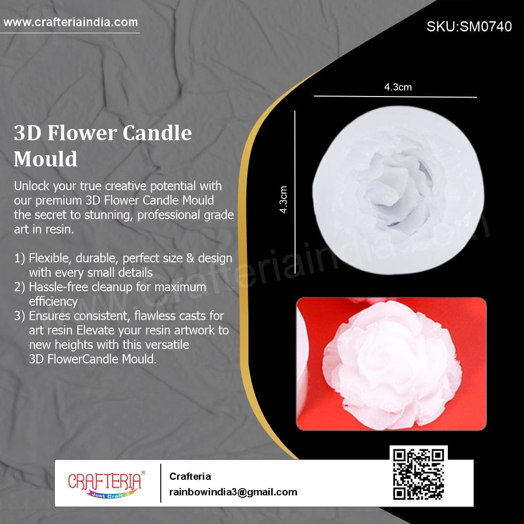 My Store Silicon Mould 3D Flower Mould