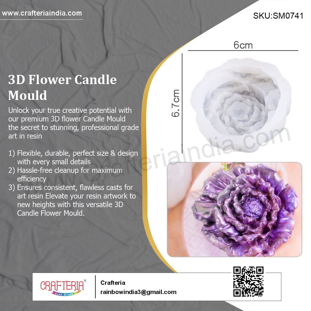 My Store Silicon Mould 3D Flower Mould