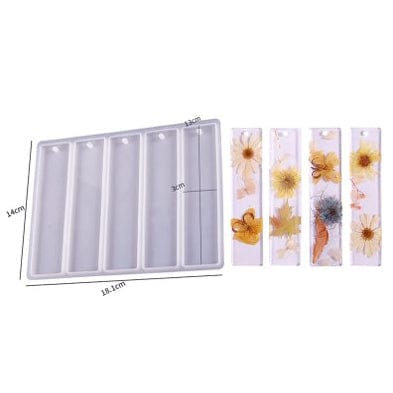My Store Silicon Mould 5 Cavity Bookmark Mould
