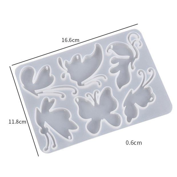 My Store Silicon Mould 6 Cavity Keychain & Pendant Mould