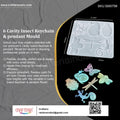 My Store Silicon Mould 6 Cavity Insect Keychain & pendant Mould