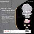 My Store Silicon Mould 4 Cavity Cloud Combination Mould