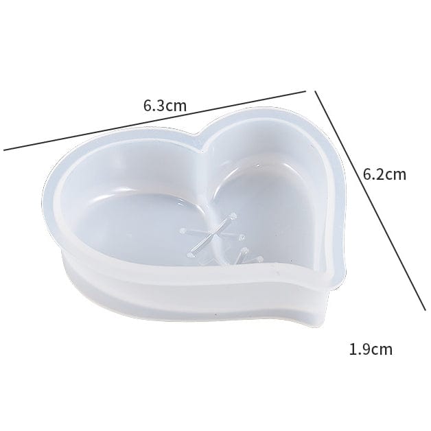 My Store Silicon Mould Heart With Stitches Mould