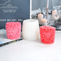 My Store Silicon Mould 3D Rose Pillar Candle Mould