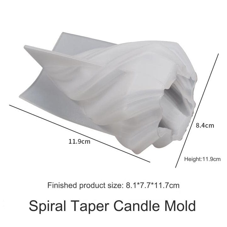 My Store Silicon Mould Irregular Geometric Wave Rotating Candle Mould