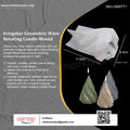 My Store Silicon Mould Irregular Geometric Wave Rotating Candle Mould