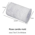My Store Silicon Mould 3D Rose Pillar Candle Mould