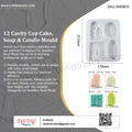 My Store Silicon Mould 4 Cavity Abstract Face Shape Mould
