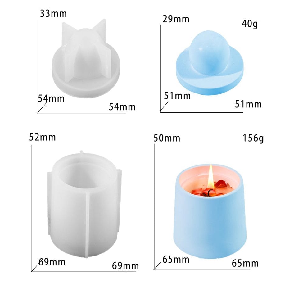 My Store Silicon Mould Small Candle Holder & Storage Box Mould
