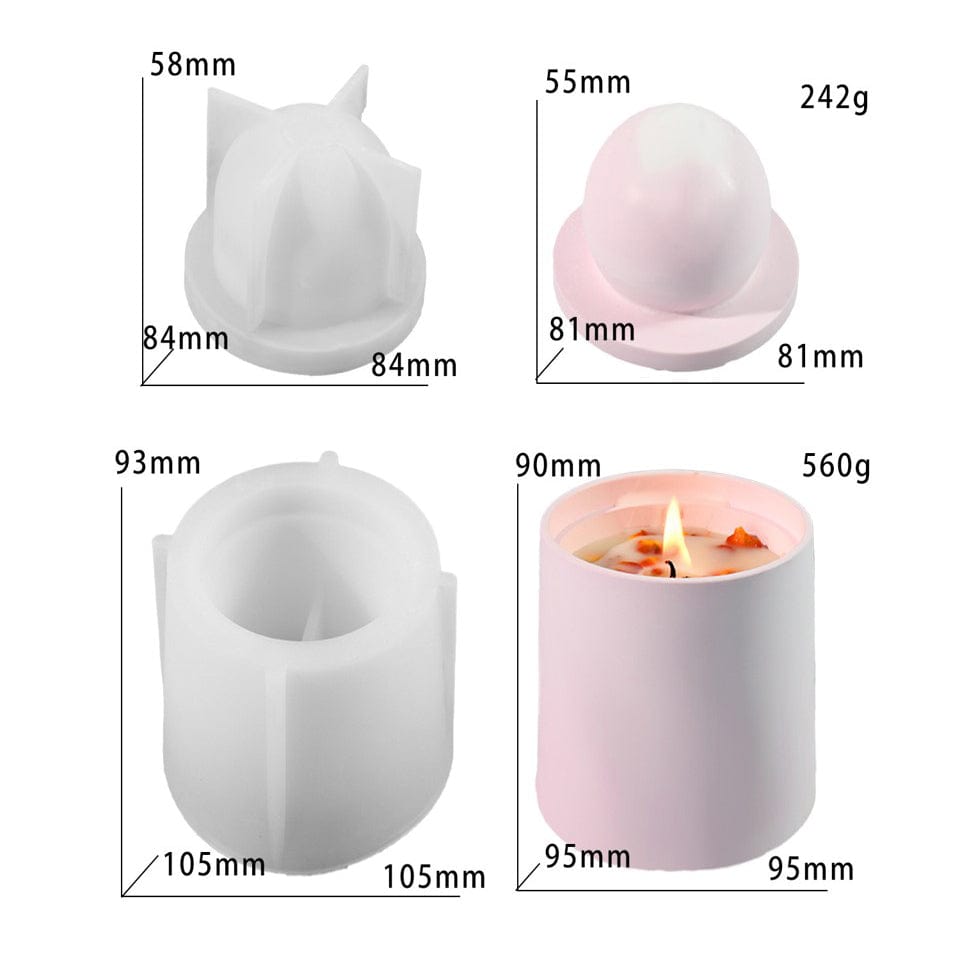 My Store Silicon Mould Big Candle Holder & Storage Box Mould