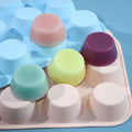 My Store Silicon Mould 12 Cavity Cup Cake, Soap & Candle Mould