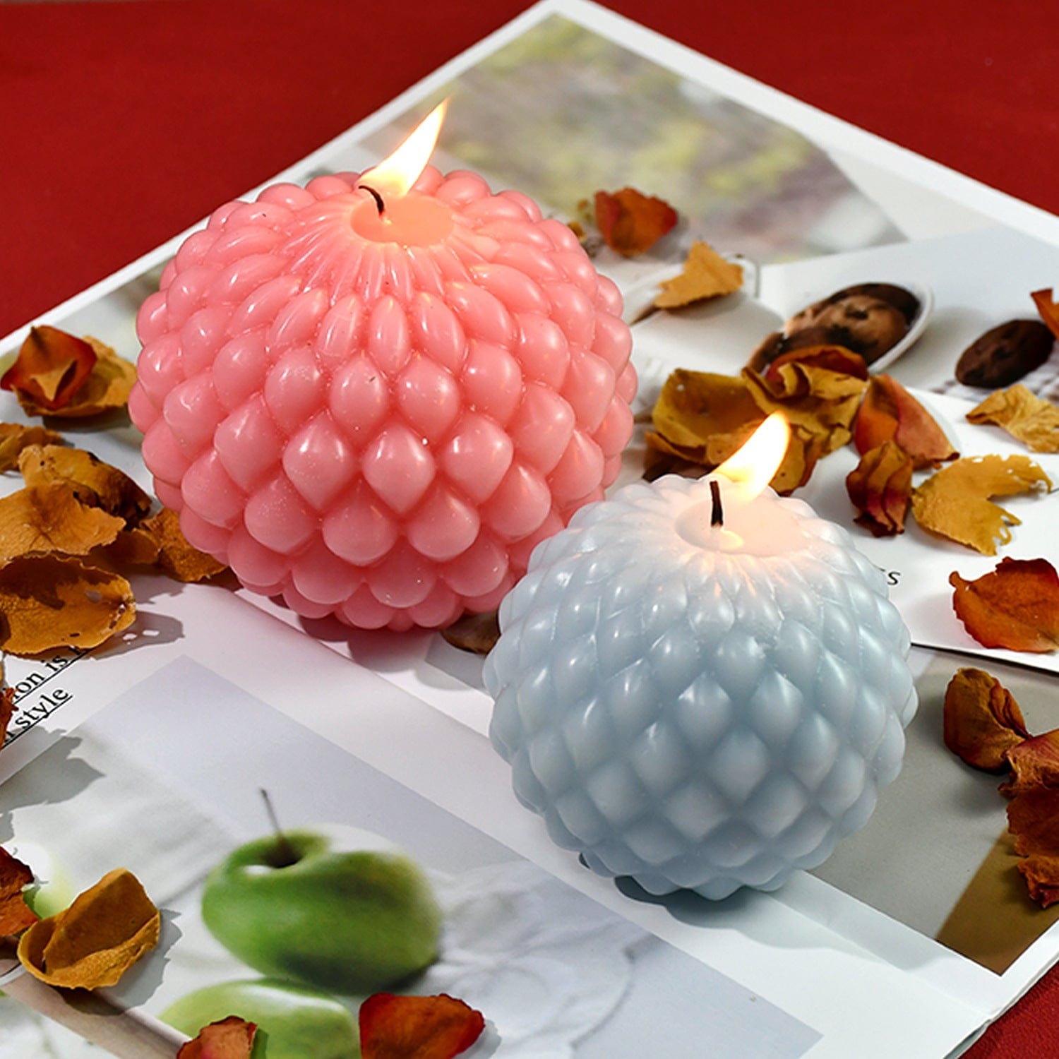 My Store Silicon Mould Small Water Drop Ball Candle Mould