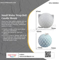My Store Silicon Mould Small Water Drop Ball Candle Mould