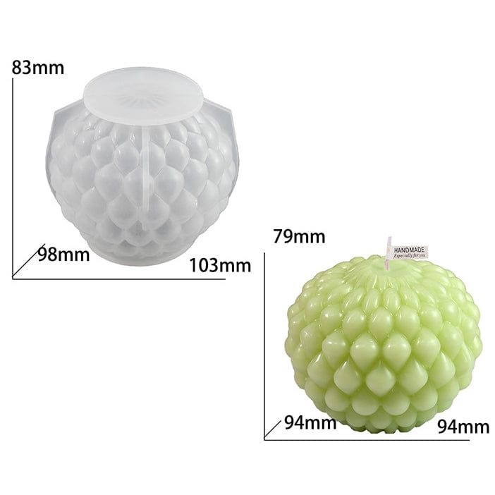 My Store Silicon Mould Large Water Drop Ball Candle Mould