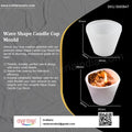 My Store Silicon Mould Wave Shape Candle Cup Mould