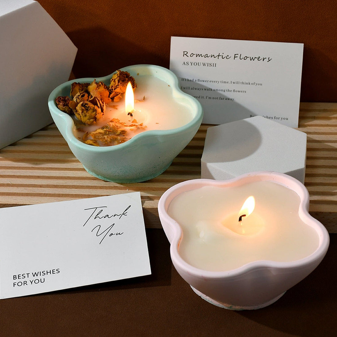 My Store Silicon Mould Petal Shape Candle Cup Mould