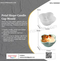 My Store Silicon Mould Petal Shape Candle Cup Mould