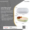 My Store Silicon Mould Large Ship Gypsum Flower Pot Mould