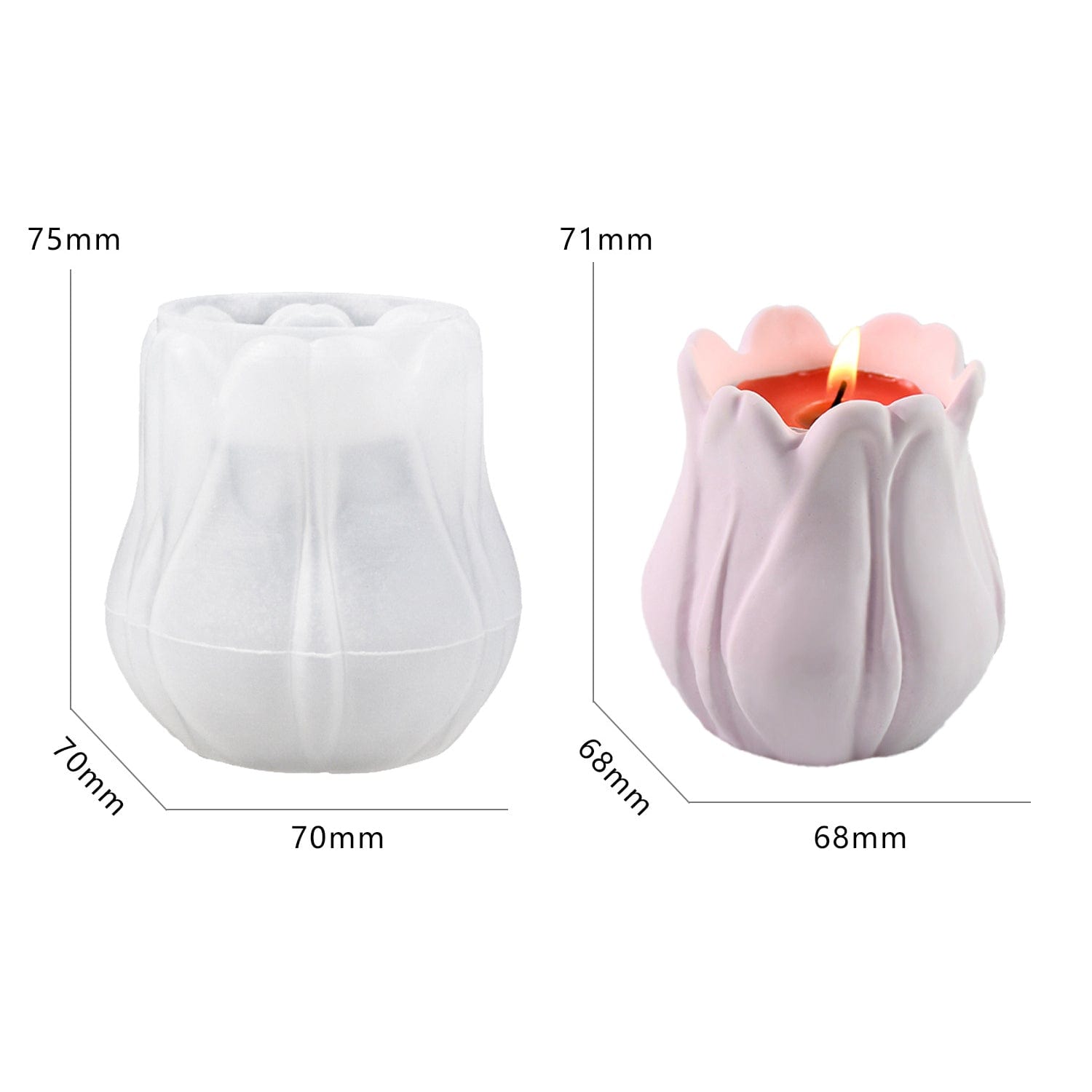 My Store Silicon Mould Tulip Corolla Mould