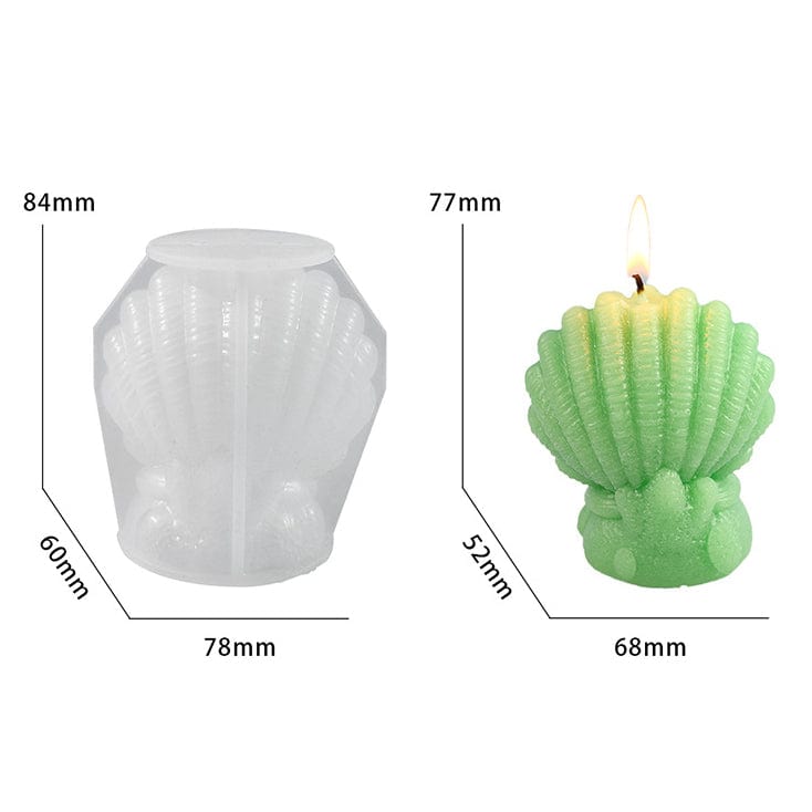 My Store Silicon Mould Shell Coral Candle Mould