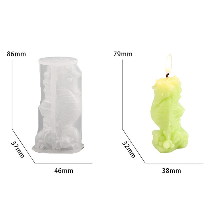 My Store Silicon Mould Sea Horse Candle Mould
