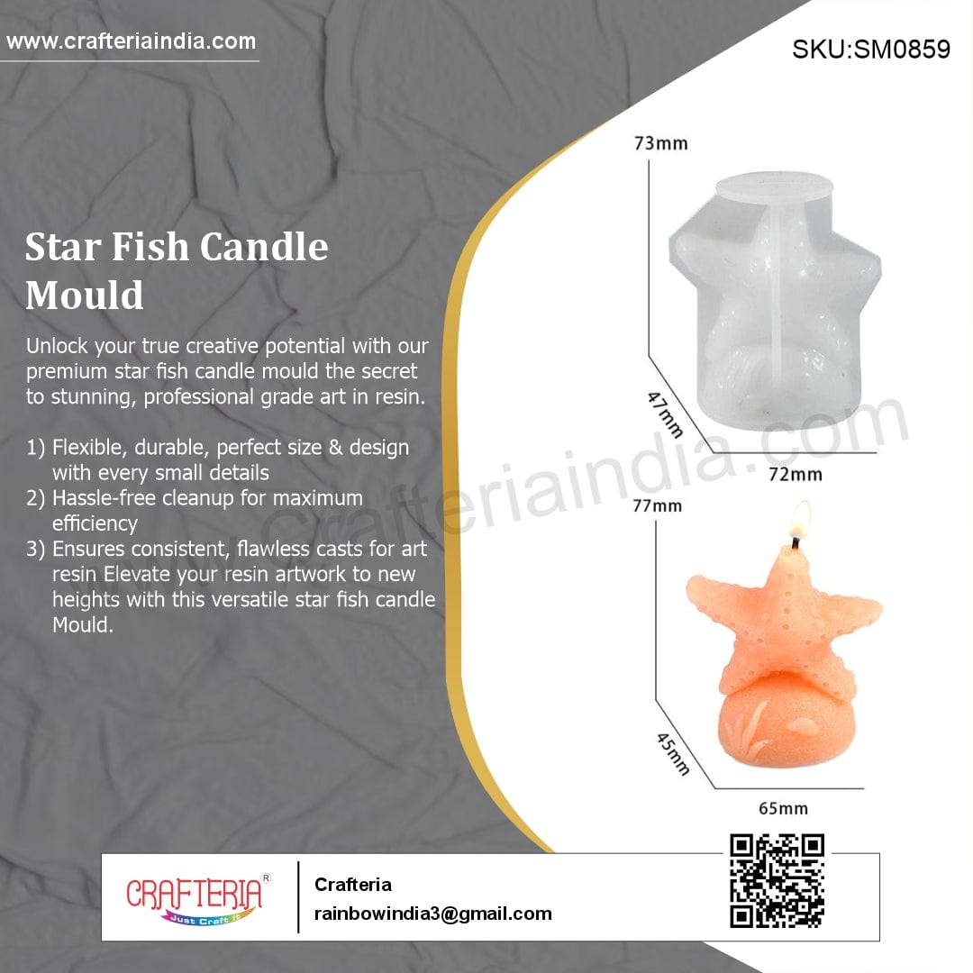 My Store Silicon Mould Starfish Candle Mould