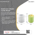 My Store Silicon Mould Small Love Cylinder Candle Mould