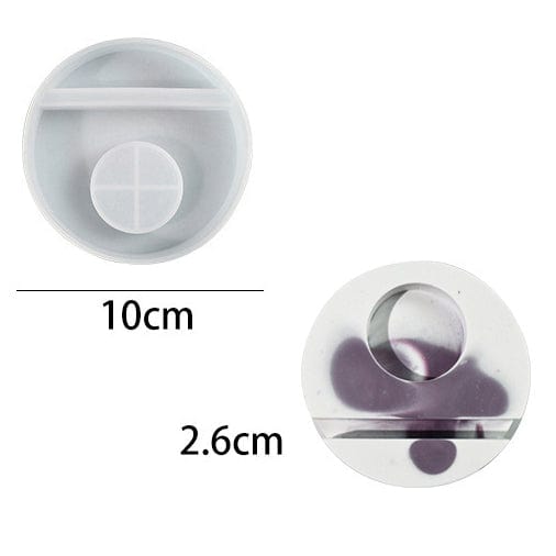 My Store Silicon Mould Round Base Tea-Light Holder Mould