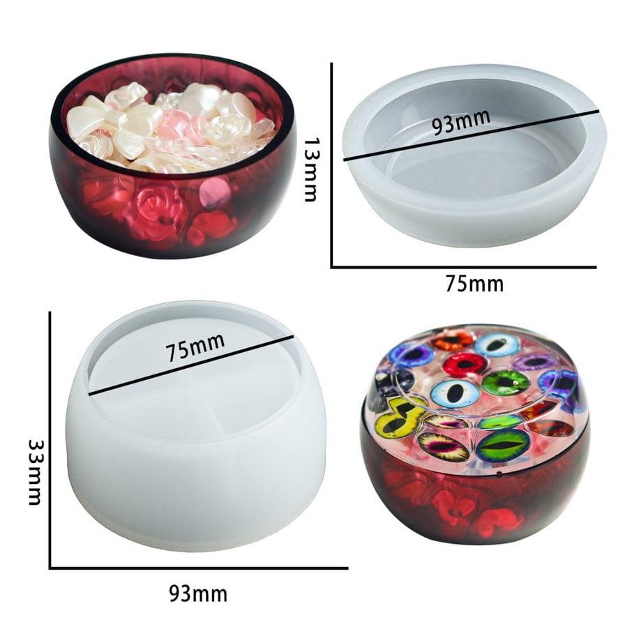 My Store Silicon Mould Round Storage Box With led Mould
