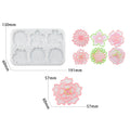 My Store Silicon Mould 6 Cavity Floral Keychain & Pendant Mould