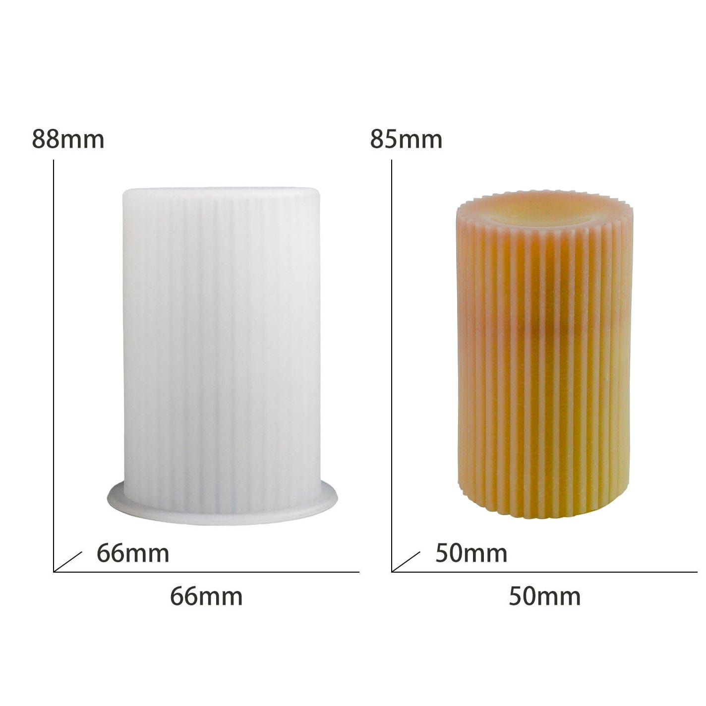 My Store Silicon Mould Cylinder Pillar Candle Mould