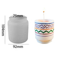 My Store Silicon Mould Texture Jar Storage, Planter & Candle Holder Mould
