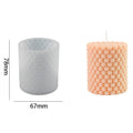 My Store Silicon Mould Cylindrical Beads Bubble Candle Mould