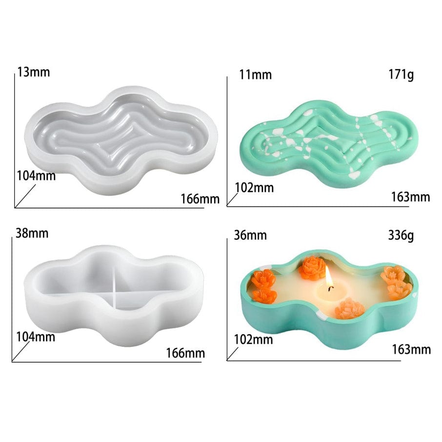 My Store Silicon Mould Striped Bow Pea Storage Box Mould