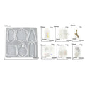 My Store Silicon Mould 6 Cavity Christmas Tree Decoration Element Mould