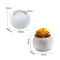 My Store Silicon Mould Round Flower Pot & Candle Holder Mould