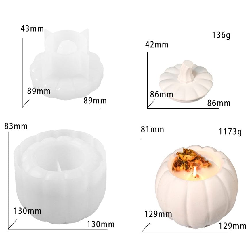 My Store Silicon Mould Pumpkin Jar Storage Box Mould