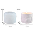 My Store Silicon Mould Abstract Face Candle Jar Mould
