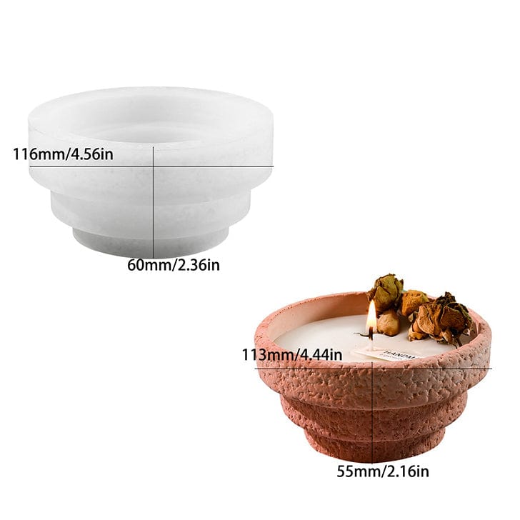 My Store Silicon Mould Step Candle Cup Mould