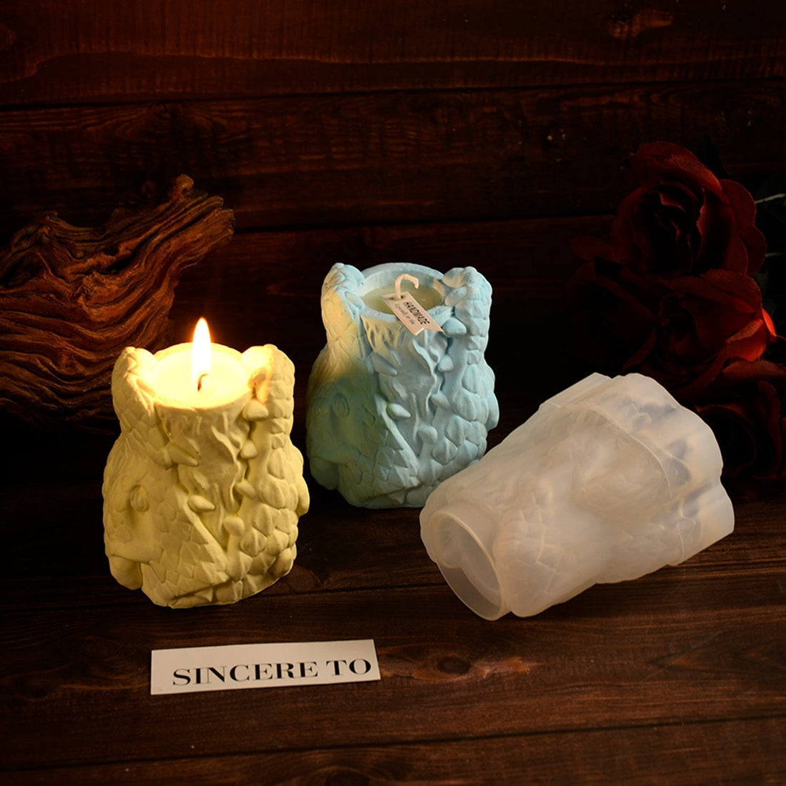 My Store Silicon Mould Snake Head Candle Holder Cup Mold