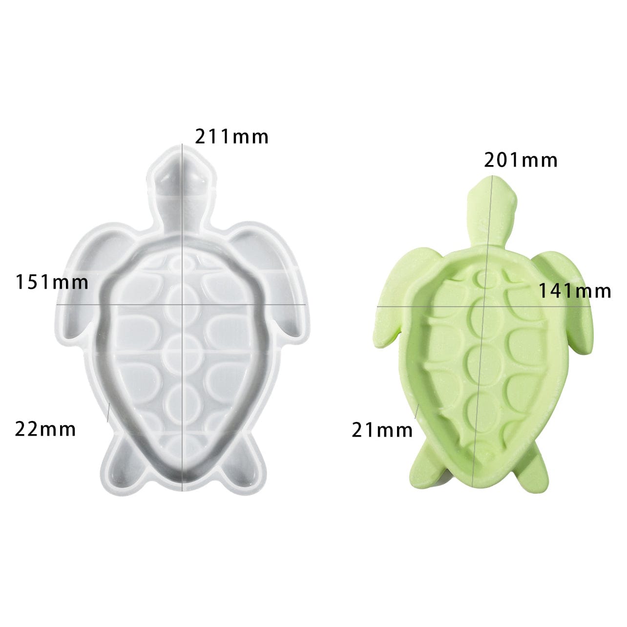My Store Silicon Mould Turtle Plate Mould