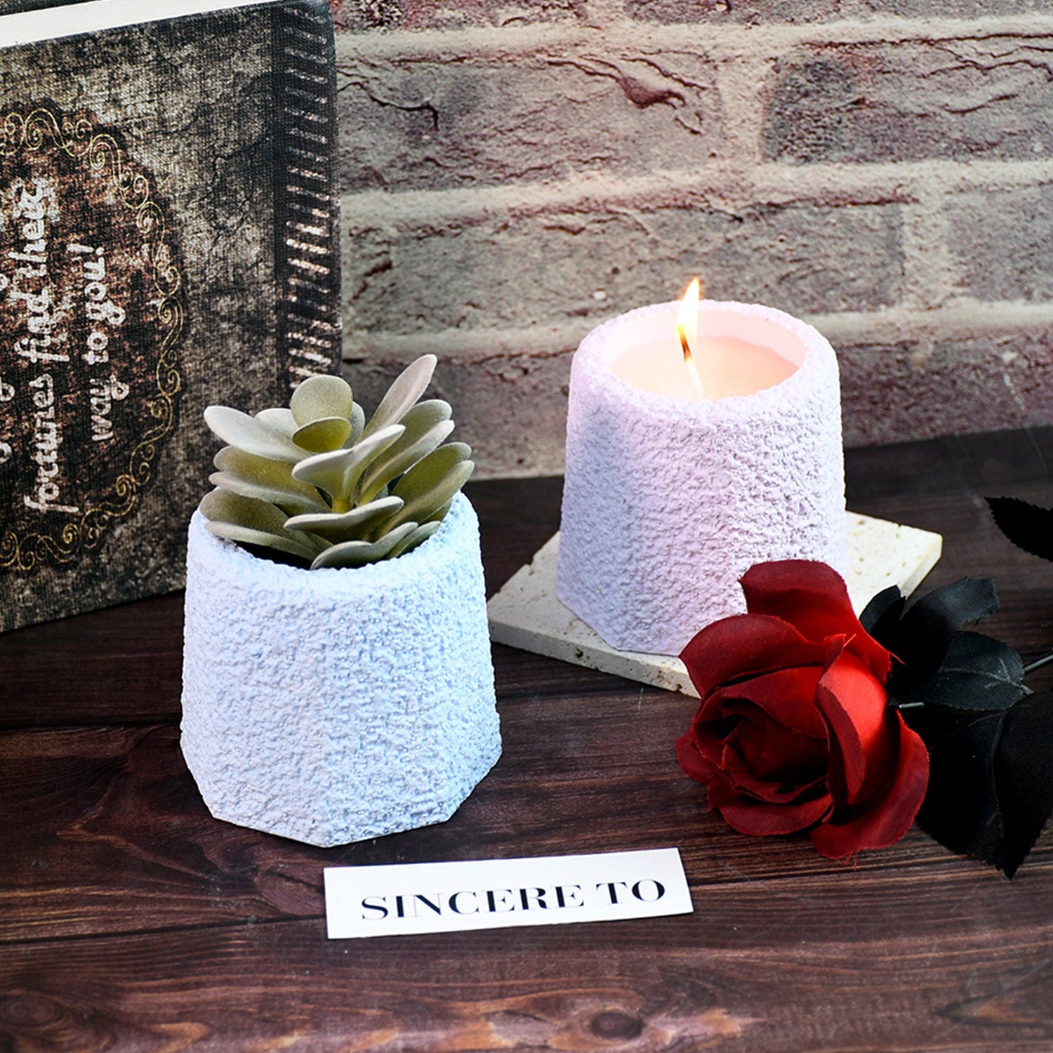 My Store Silicon Mould Octagonal Candle Cup Mould