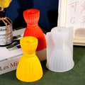 My Store Silicon Mould Striped Hourglass Candle Holder Mould