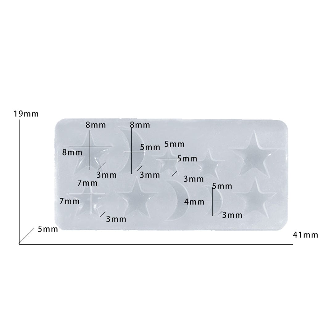 My Store Silicon Mould Star Moon Stone Mould