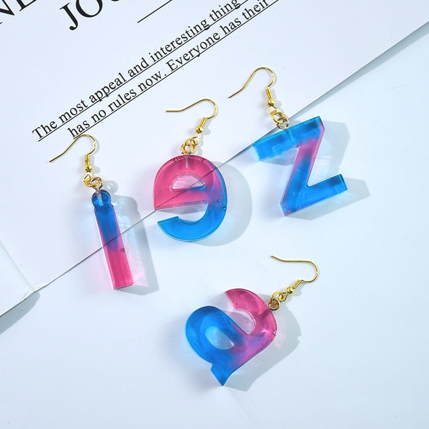 My Store Silicon Mould 26 Lowercase Alphabet Letter Keychain Mould