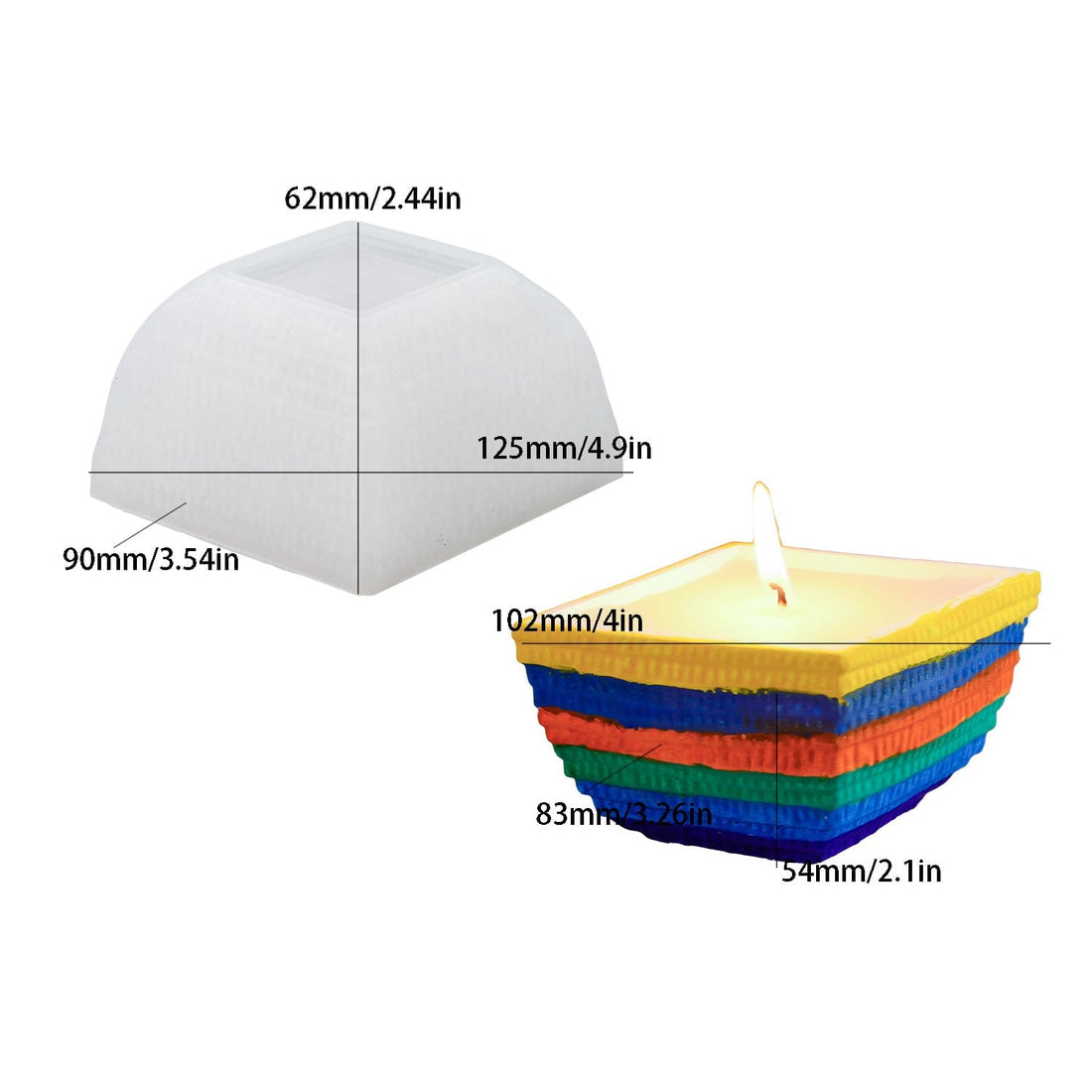 My Store Silicon Mould Diamond Clay Bowl Mould