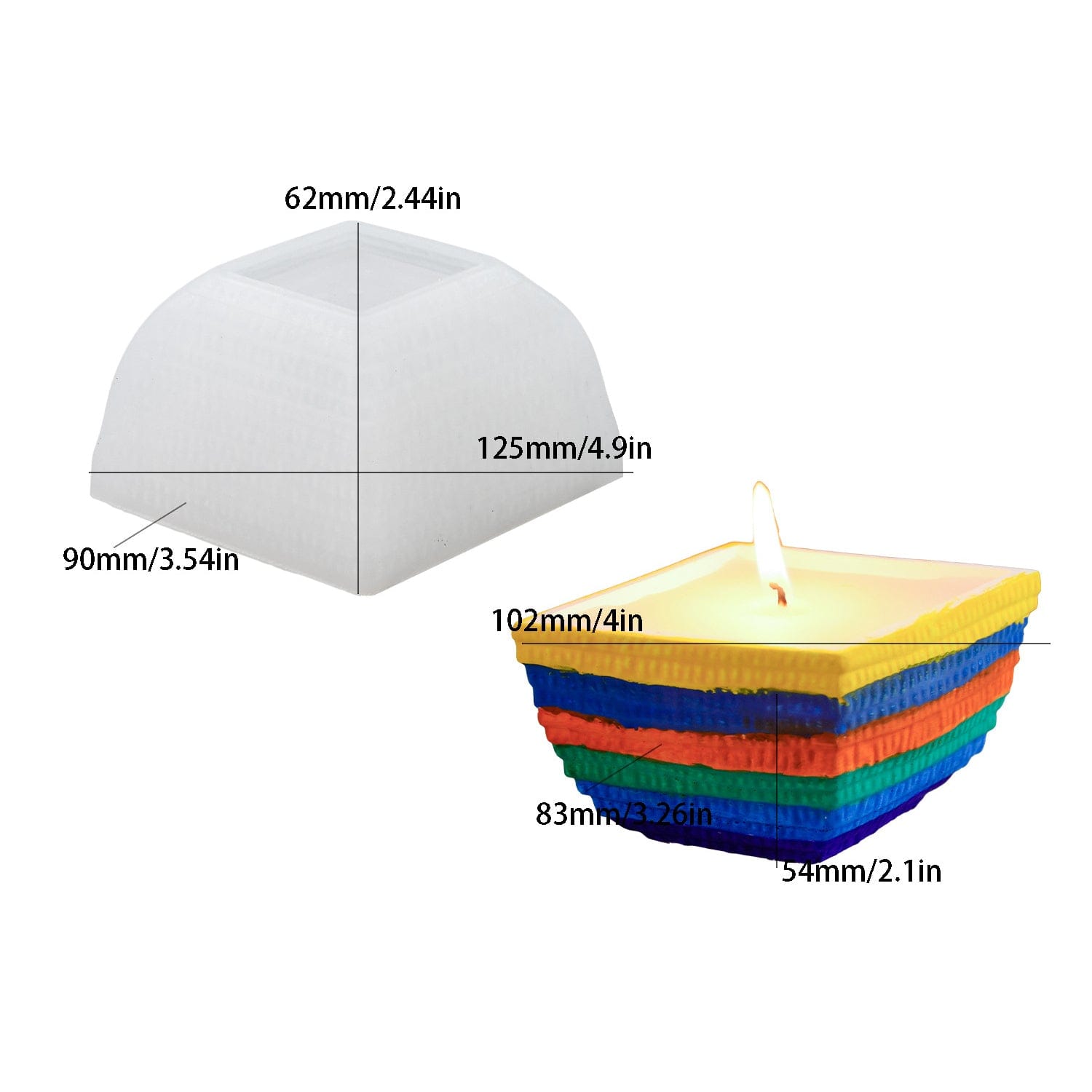 My Store Silicon Mould Diamond Clay Bowl Mould