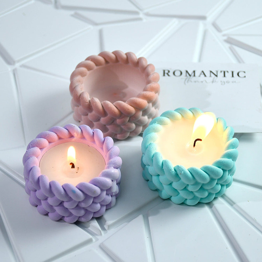 My Store Silicon Mould Rope Candle Holder & Planter Cup Mould