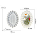 My Store Silicon Mould Oval Shape With Round Bubble Border Mould